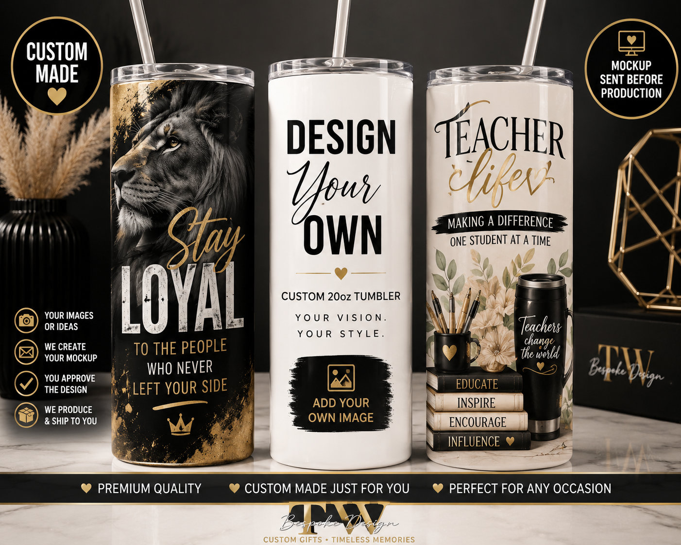Design Your Own 20oz Custom Tumbler