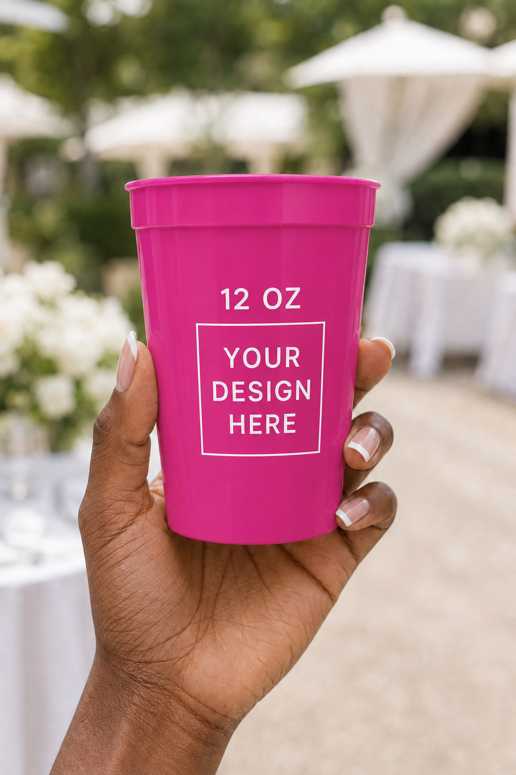 Custom 12 oz Stadium Cups Personalized Party Cups