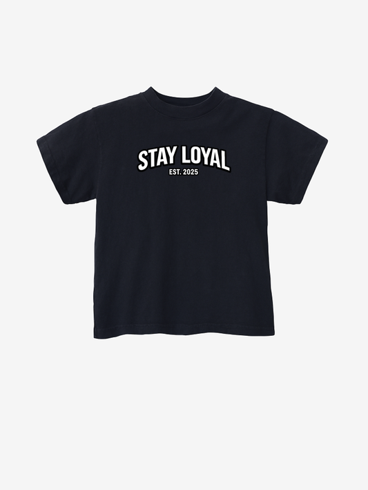 Stay Loyal Kids Tee (Top Only) – Premium Black Edition