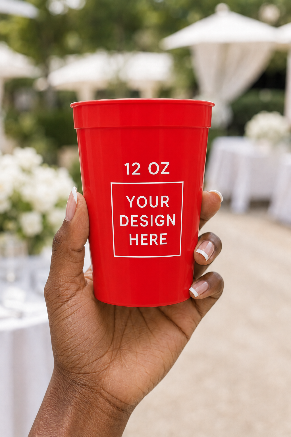 Custom 12 oz Stadium Cups Personalized Party Cups