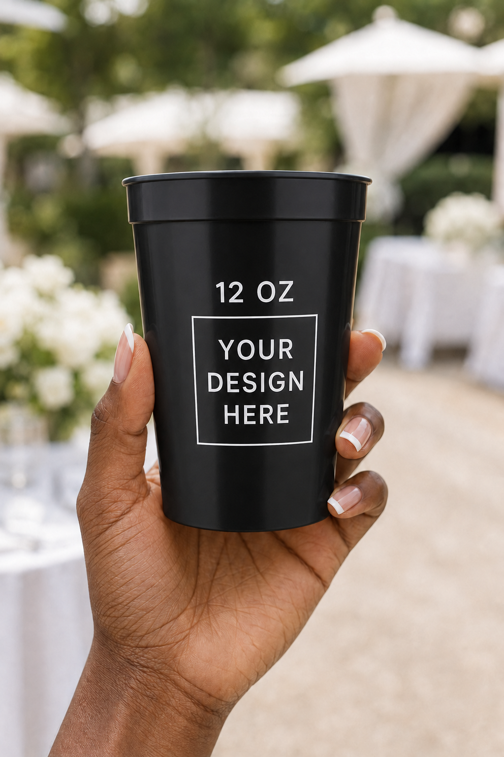 Custom 12 oz Stadium Cups Personalized Party Cups