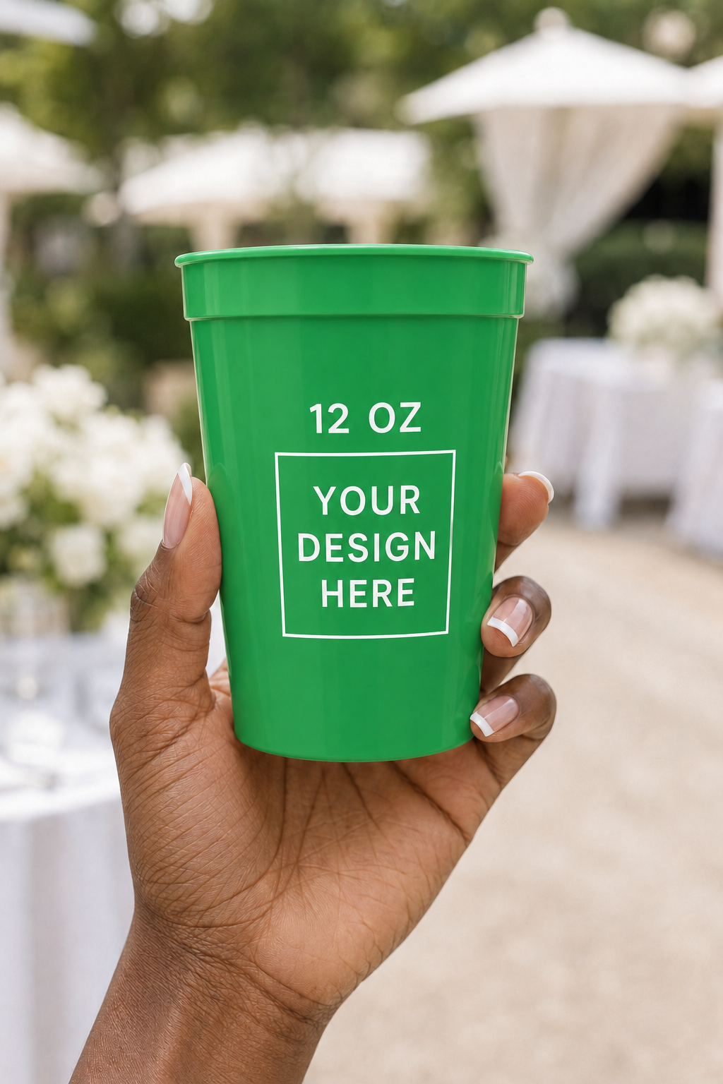 Custom 12 oz Stadium Cups Personalized Party Cups