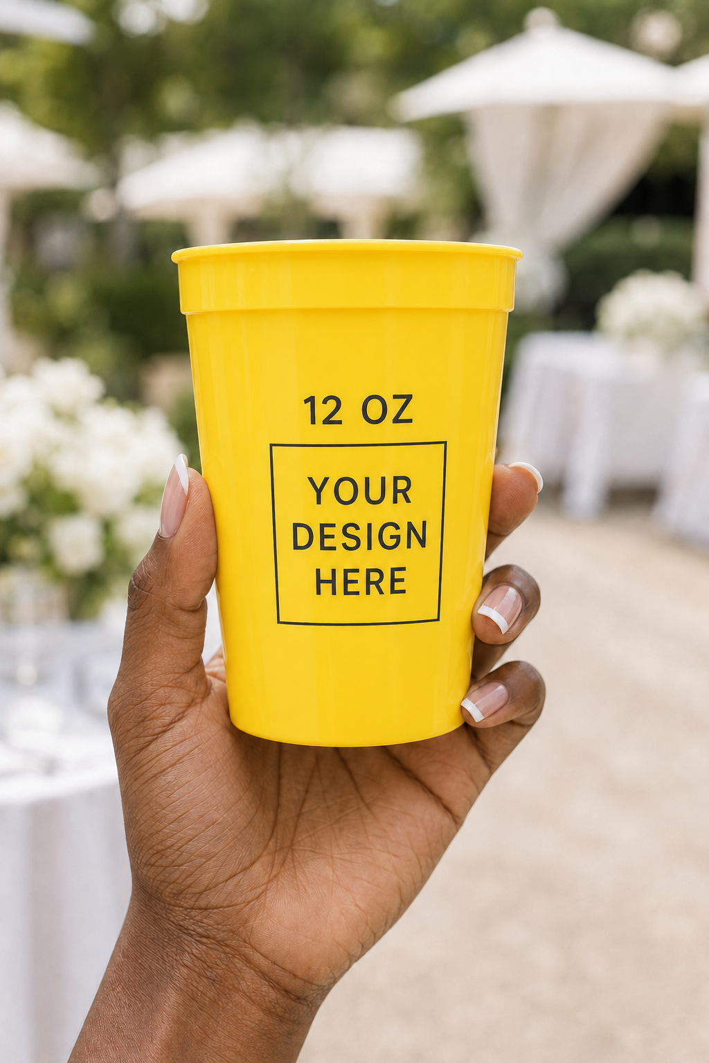 Custom 12 oz Stadium Cups Personalized Party Cups