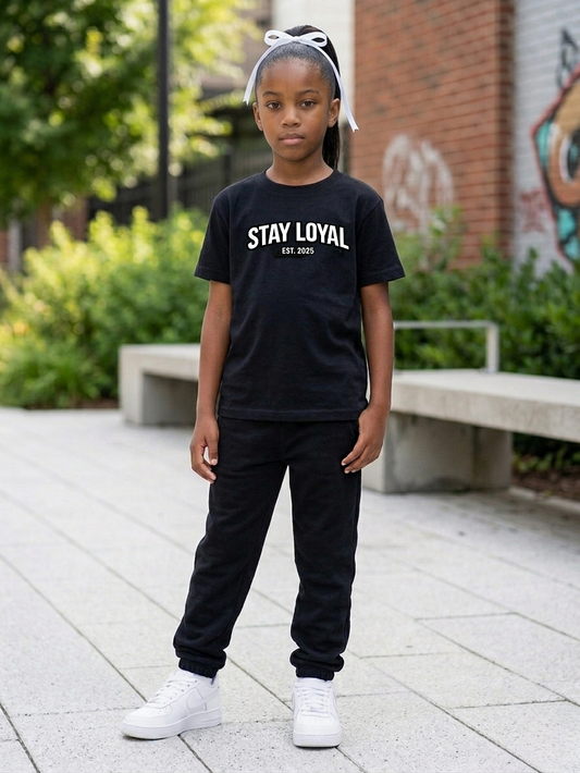 Stay Loyal Kids Tee Black