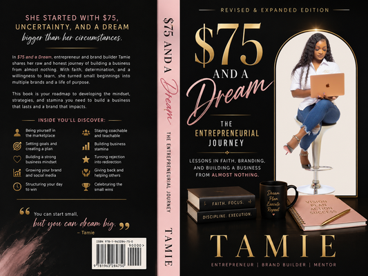 $75 and a Dream | Entrepreneur Book by Tamie Williams